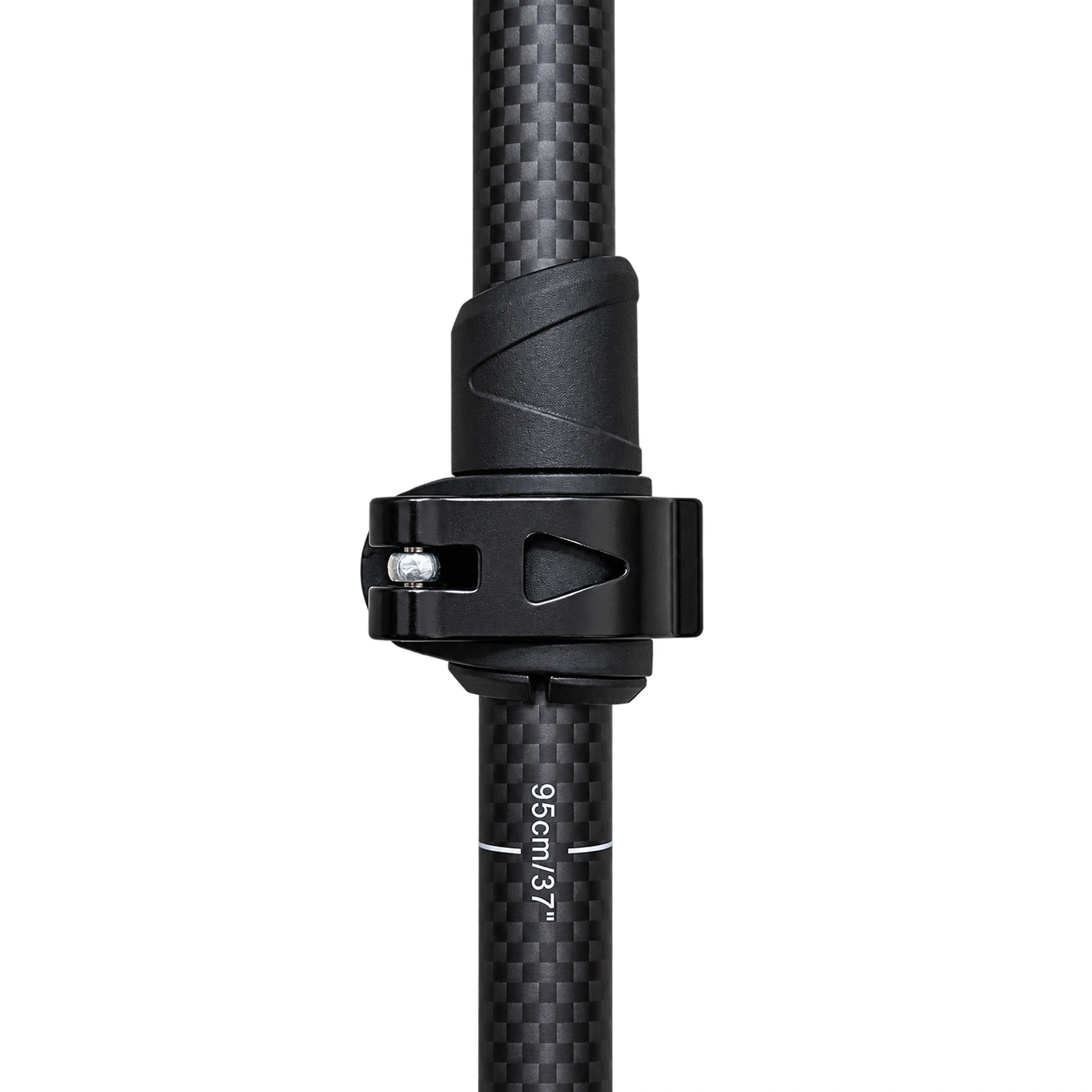 External lever lock and length markings on the carbon-fiber shaft.
